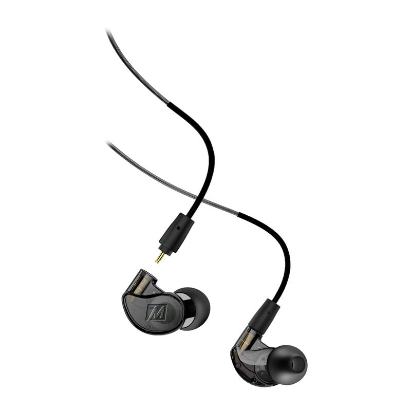 MEE audio M6 PRO In Ear Monitor Headphones for Musicians, 2nd Gen Model With Upgraded Sound, Memory Wire Earhooks & Replaceable Cables, Noise Isolating Professional Earbuds, 2 Cords Included (Black) - Image 1